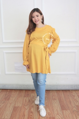 Baju Hamil Menyusui AKARI BLOUSE - BLJ 467 Kuning